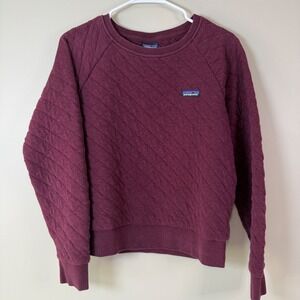 Patagonia MD Organic Cotton Quilt Crewneck Sweatshirt Gorpcore Feminine Outdoors